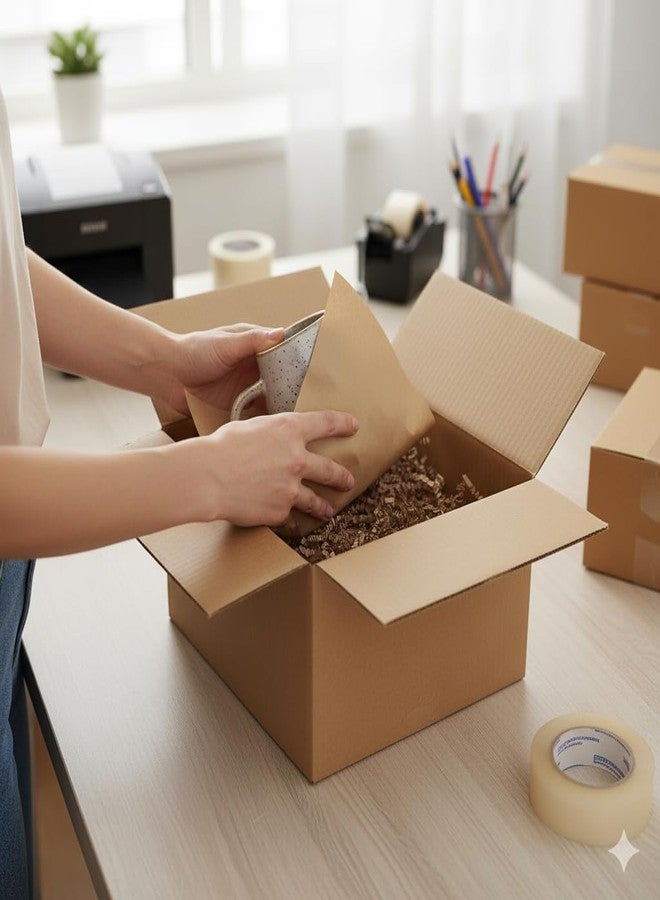 Baanki Queens Ragini Paper Products Brown Kraft Paper|90 GSM |Pack of 10 |45 X 60 cm |Perfect for Gift Packing, Ecommerce Packaging, Painting, Arts and Crafts and DIY. - Image 3